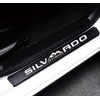 MAXDOOL 4Pcs Car Door Sill Protector Reflective 4D Carbon Fiber