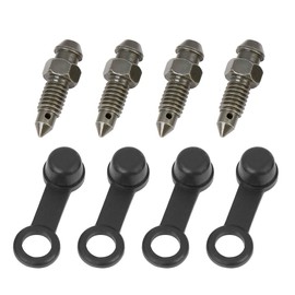 F FIERCE CYCLE 4 pieces M6 x 1 mm hollow screw vent screw with cap for motorcycle
