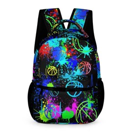 Basketball School Backpack for Kids Girls Boys, 16 Inch Cool Basketball Themed Bookbag, Personality School Backpack for Students Children, sustainable, Lightweight, Large Capacity