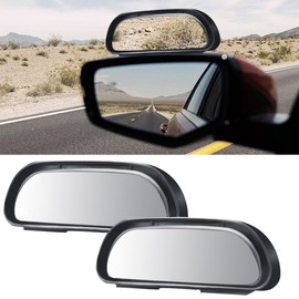 2PCS Blind Spot Car Mirror, Adjustable Blindspot Rear View Mirror, HD Glass Car Convex Wide Angle Mirror, Auto Auxiliary Side Mirror Universal for Car Truck SUV