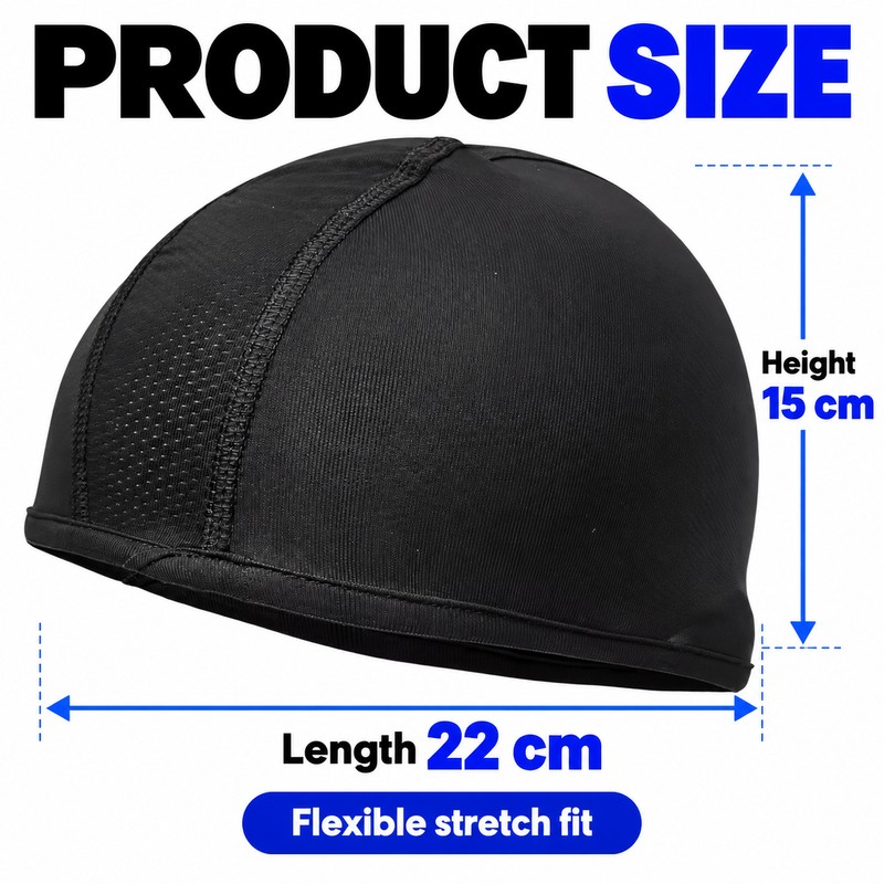3 Pcs Breathable Mesh Skull Cap for Cycling – Moisture-Wicking,