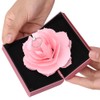 3D Rose Pop up Ring Box Wedding Engagement Jewelry Storage
