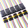GTIWUNG 5 Kit 4 Pin Way Waterproof Electrical Connector Wire,