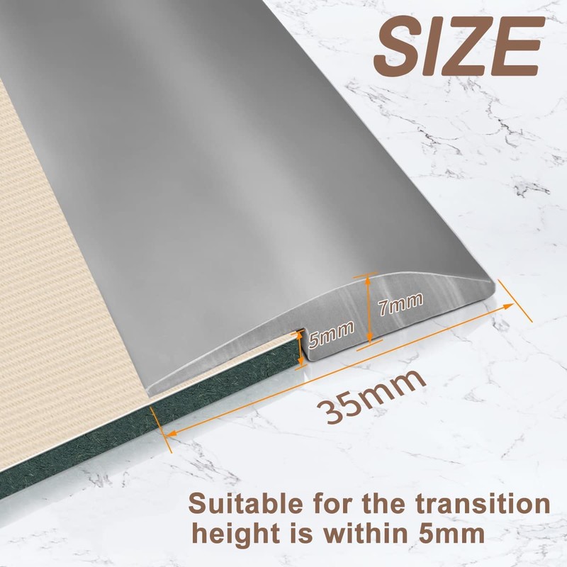 10Ft Floor Transition Strip, Self Adhesive Carpet Edging Trim Strip,