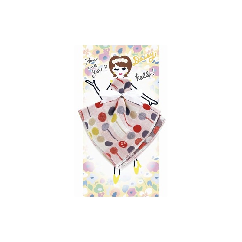 Prairie Dog Floral Sisters Triple Gauze Handkerchief Gift Daisy x