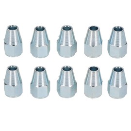 Steel Female Brake Pipe Union Fittings 7/16" x 20tpi UNF for 1/4" Brake Pipe 10pc