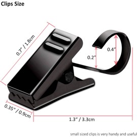 BIHRTC Pack of 25 Black Curtain Clips String Light Hangers Small Metal Wire Holder for Hanging Camper Awning Light Christmas Decor Shower Home Decoration Indoor and Outdoor Photos Arts Crafts Display