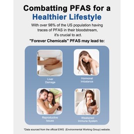 IceJoy CTO Under Sink Water Filter, Replacement for 3-Stage Ultra-Filtration System, High Capacity 2000 Gallons, 1 Pack