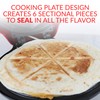 Taco Tuesday Deluxe 10-inch 6-Wedge Electric Quesadilla Maker with Extra