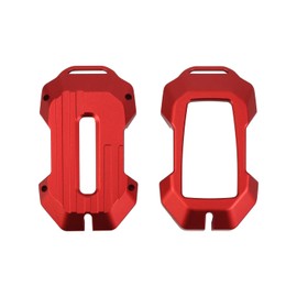 RT-TCZ for RAM Key Fob Cover Case Shell Compatible with Dodge RAM 2018 2019 2020 2021 2022 Up Red Aluminum Alloy