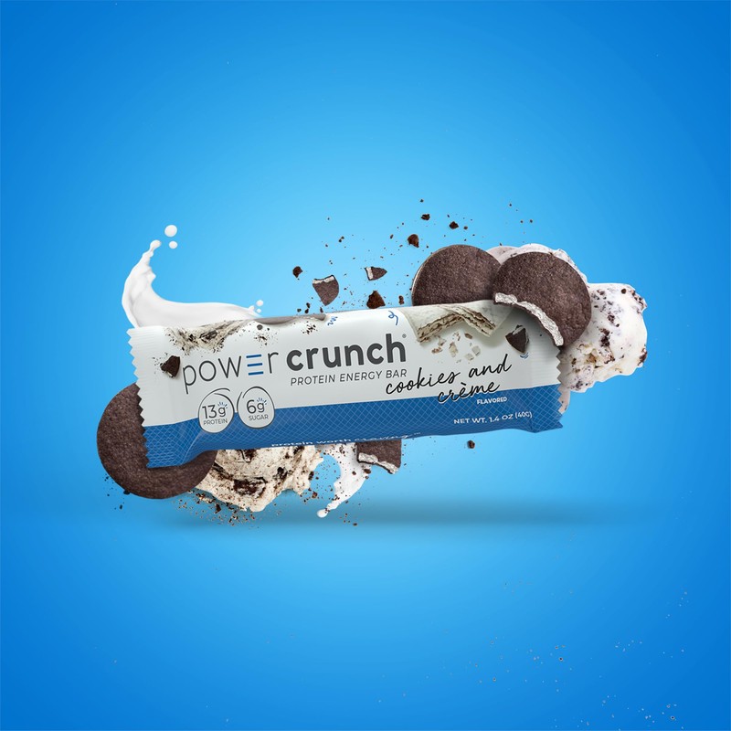 Power Crunch Protein Bars, High Protein Snacks with Delicious Taste,