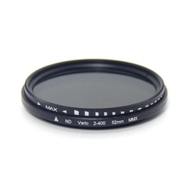 Pinafresa 52mm ND Filter for Phones, ND2 to ND400, Clip-on Variable Neutral Density Filter for Camera of Phones, Mobile Phones and Smartphones