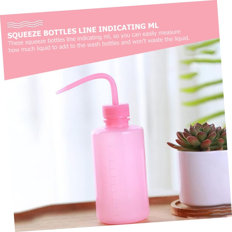 CHILDWEET 6pcs Pink Lash Water Bottle Squeeze for Eyelash Cleaning