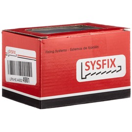 Sysfix 2310501 - Rubber Door Stopper with Screw No. 5 Pack of 10 with Plugs and Screws, White