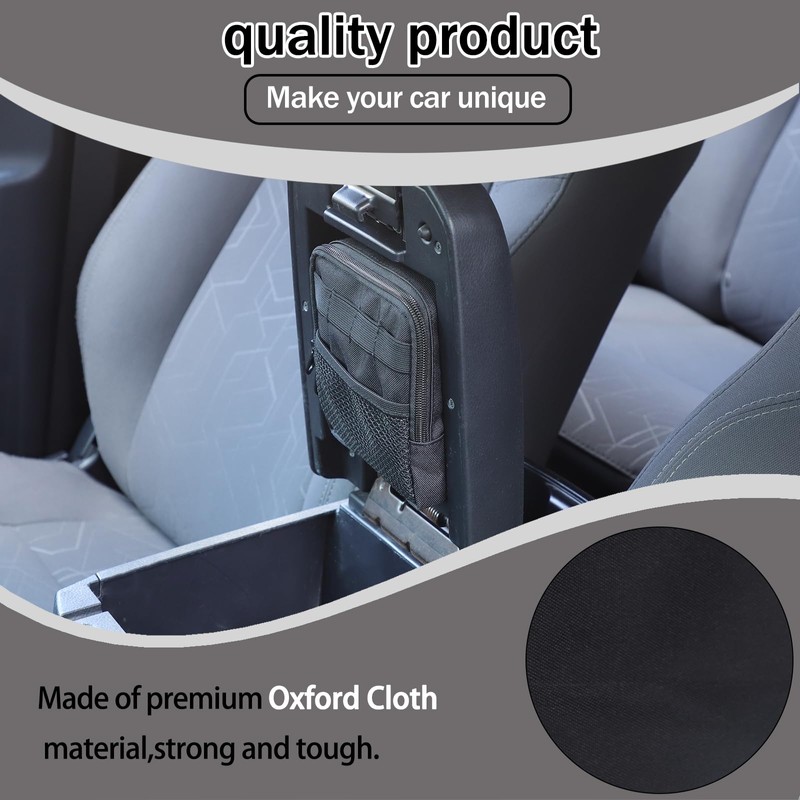 Lcojicep Center Console Hidden Organizer Bag Compatible Compatible with Tacoma