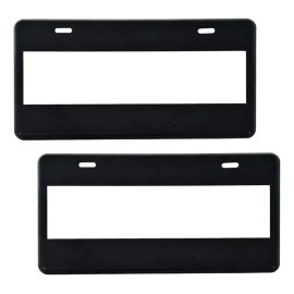 Par Porta Placas Negro Matricula Auto Tipo Europeo Universal