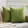 MIULEE Linen Cushion Cover Square Throw Pillow Case Cross Shape