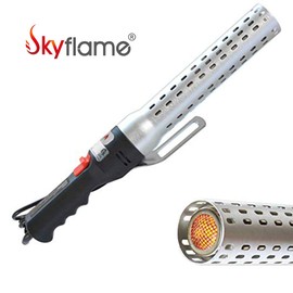 Skyflame Electric Charcoal Fire Starter and Lighter with Built-in Blower | Indoor Outdoor BBQ Smoker Grill Starter - Super Quick Electro Torch Ignites Briquettes Wood for Fireplace and Fire Pit