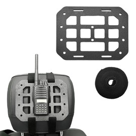 MUQIDA Car Rigid MOLLE Panel, Vehicle Seat Headrest Organizer EDC Pouch Tool Gadget Holder, Tactical Gear Truck Equipment Modular Storage Mount Panels, Interior Car Accessories