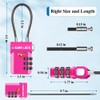 SURE LOCK TSA Approved 3-Digit Combination Luggage Locks – Open