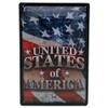 USA Flag Embossed Tin Sign 20 x 30 cm US