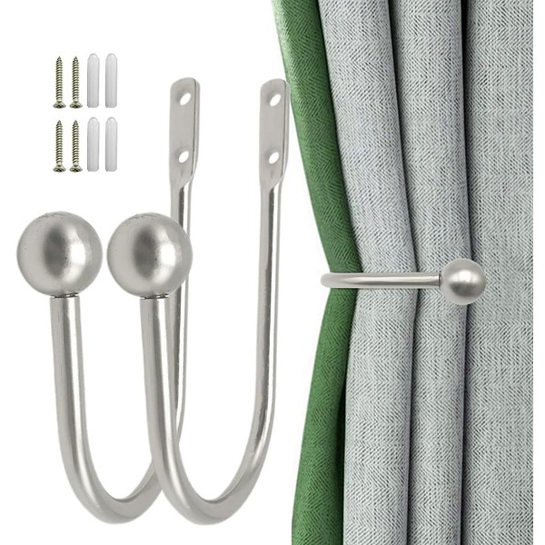 XxinXrongMetal Curtain Holdbacks, 2 Pcs Curtain Drapery Holdbacks, Curtain Tie