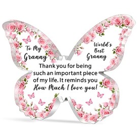 JETTOP Granny Gifts- Gifts for Granny Birthday Christmas Mothers Day Gift Best Granny Gifts Acrylic Plaque It Reminds You I Love You