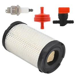 Bynor 35066 056-030 Filter for Tecumseh ECV100 LEV90 LEV100 LEV115 OVRM60 and TC300 33342 63087A 35066 740019B 740095 Lawn Mower with Spark Plug and Fuel Filter