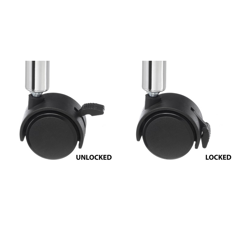 Whitmor Supreme Laundry Cart and Versatile Storage Solution - Chrome