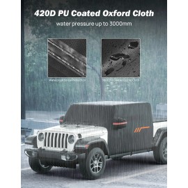 JOYTUTUS Gladiator JT Cab Cover 2020-2025, Waterproof All-Weather