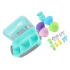 16PCS Set Bento Box Reusable 1300ml 4 Compartment Adult Lunch