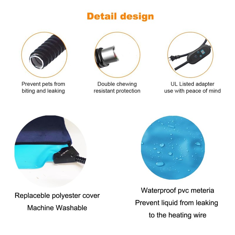 DEOMAN Pet Heating Pad for Cats & Dogs, 24x36 Inch,