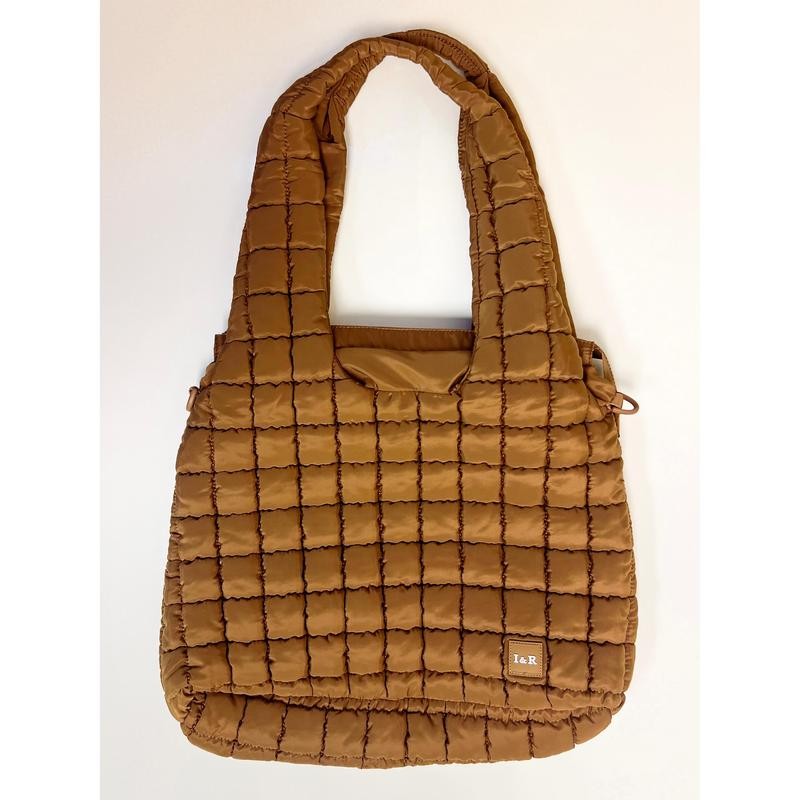 Iris Puff Hobo Bag (#24237) Crossbody & Shoulder Bag:_Caramel