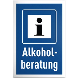 DankeDir! Alcohol Advice Sign Plastic 30 x 20 cm Alcohol Party Photo Booth Requiste Gift JGA Gift Birthday Gift Funny Saying Birthday Decoration Party Decoration