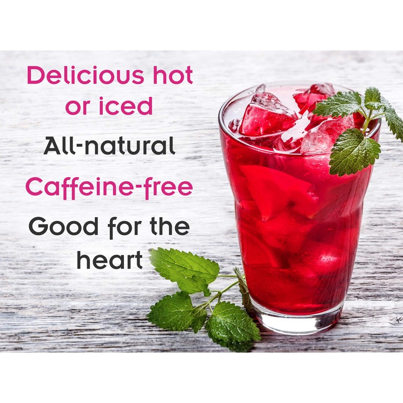 Black Currant Hibiscus Herbal Fruit Tea - Caffeine Free Loose
