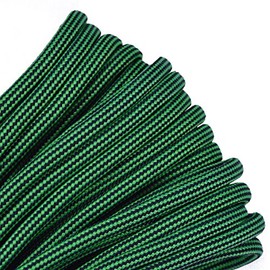 BORED? PARACORD! 550 Paracord Type III 7 Strand - Utility Cord - Neon Green Black Stripes 10 Feet