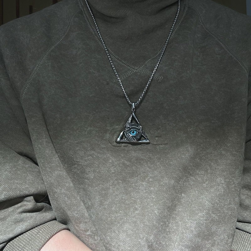 bahamut Mens Gothic Evil Eye Necklace for Men Women Scorpion