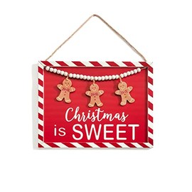Giftcraft Christmas Wall Sign, 10.25-inch Height, Multicolor, Christmas, Home Décor, Holiday Tradition