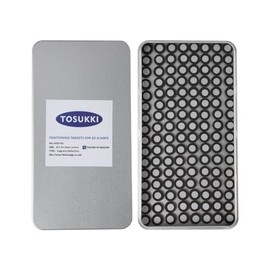 TOSUKKI 6mm Magnetic Positioning Targets with Black Contour for 3D Scaner,3D scanning Markers/Dots/Stickers，Reference Point Markers/Reflection Markers/for 3D Scaning and Optical Tracking