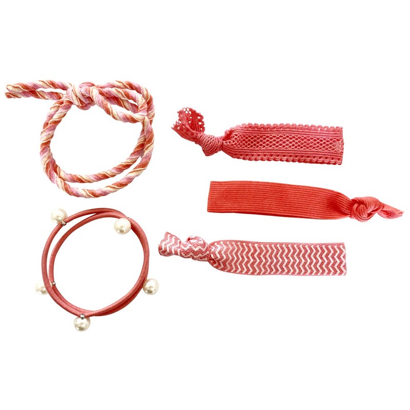 HAARallerliebst Hair Scrunchies Bracelets (Pack of 5) with Storage Box