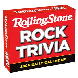 Rolling Stone Rock Trivia 2026 Boxed Daily Desk Calendar