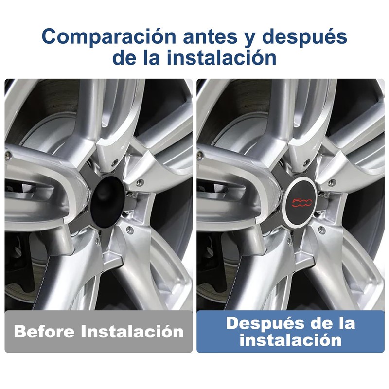 Enjoliveurs, Enjoliveurs de Roue, concerner Fiat 500 68078419AC Enjoliveurs de