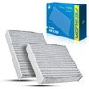 Fesuda Cabin Air Filter, 2 Pieces Activated Carbon Pollen Filter