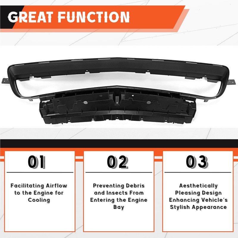 ‎Kojem Front Lower Grille Grill Trim Reinforcement Compatible with 2015-2022