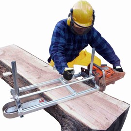 Alpha Forestry Portable Chainsaw Sawmill - 14" to 36" Adjustable DIY Lumber Mill, Professional Grade Log Cutting Mill, Stainless Steel and Aluminum Constructed, Easy To Assemble