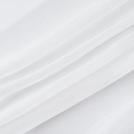 DELORIGIN 3.28x2.46Ft White Photography Backdrop, 2 Sheets Glitter Yarn Mesh Tulle Fabric Silk Texture Photo Background for Goods Party Wedding Decoration Cosmetics Jewelry Crafts