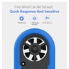 Anemometer Handheld, Mini Digital Wind Speed Meter, Measuring Temperature, Max/Average/Current