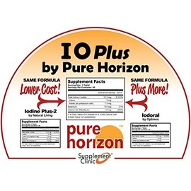 IOPlus by Pure Horizon Niacin-Free Iodine Supplement - 3 Bottles…