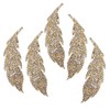Rhinestones Patches, 5Pcs Leaves Pattern Rhinestones Applique on Patches for