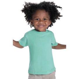 RABBIT SKINS™ Toddler 100% Cotton Jersey Short Sleeve Tee (Black, 5,6 Toddler)
